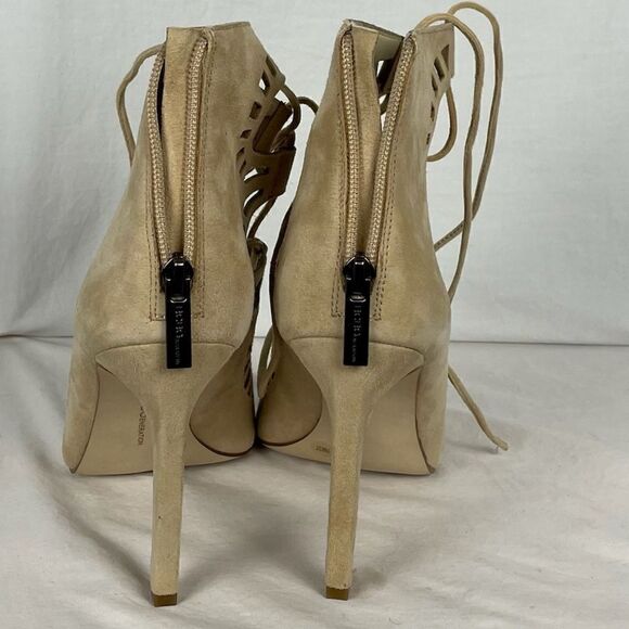BCBGENERATION NIB Tan Suede Lace Up Heels - Women’s 7M - Picture 4 of 10